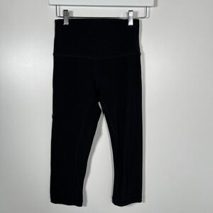 Lululemon Yoga Black Leggings‎ Align Crop Mid Rise Tights 4